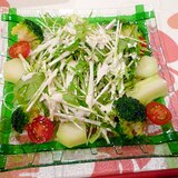 水菜とブロッコリーのサラダ♪